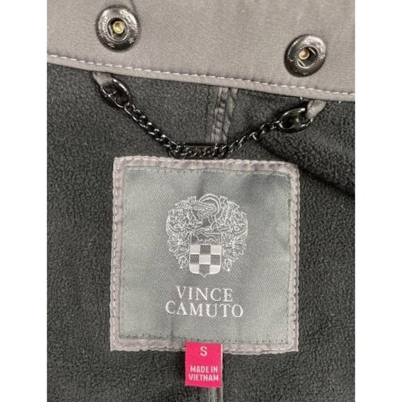 Vince Camuto Women's Gray Hooded Long Coat Size Small - Picture 2 of 5